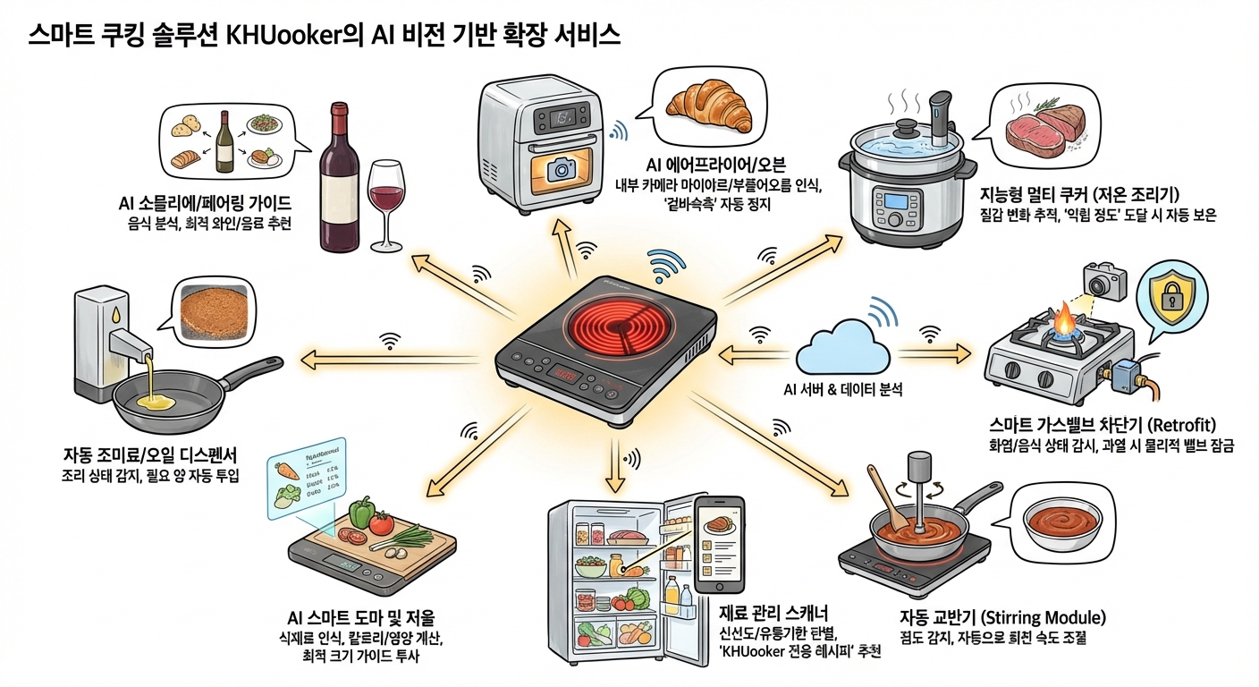 KHUOOKER AI 비전 기반 확장 서비스 인포그래픽